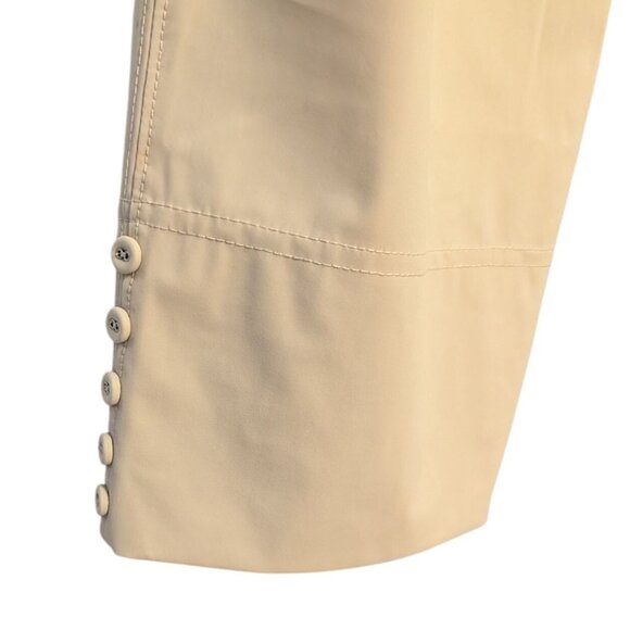 Womens XXL Beige Pull-On Pants With Button Detail  by IC Collection - Picture 3 of 11